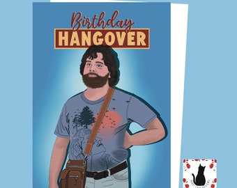 Hangover Birthday Card: Alan Movie Inspired Funny Greeting (5x7 inch)