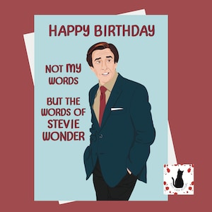 Alan Partridge Birthday Card: Funny TV Comedy Greeting