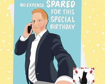 Tarjeta de cumpleaños divertida para tu repuesto - Tema de Harry 5 x 7 pulgadas
