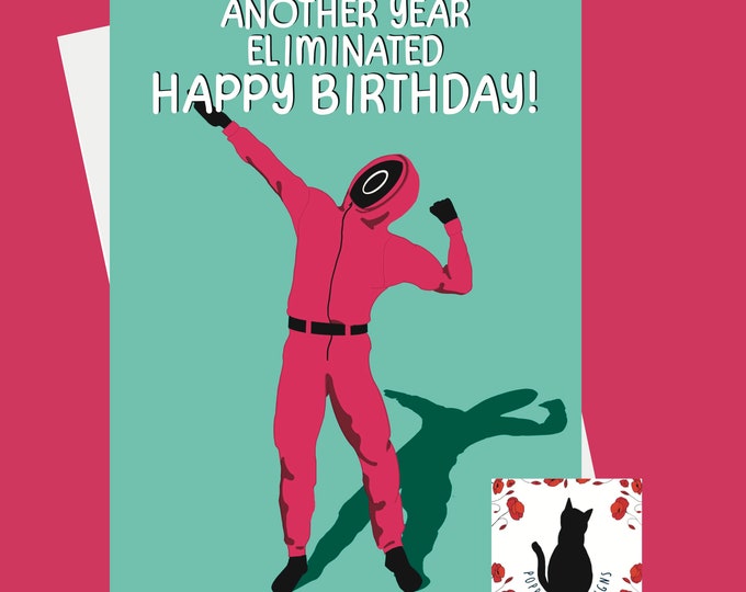 TV - Gameshow - Reality TV inspired - Birthday Greeting Card - 5x7 inch, Funny birthday, cute birthday