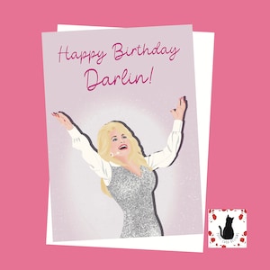 Dolly Inspired Birthday Card: Funny Pop Art Greeting (5x7 inch)