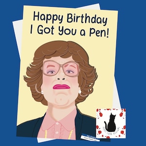 Pamela - TV Comedy Birthday Card - Funny Greeting Card (5x7 inch)
