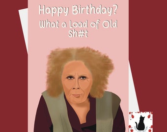 Nan - TV Comedy - Comedian - Funny Birthday Greeting Card - 5x7 inch, Funny birthday, cute birthday
