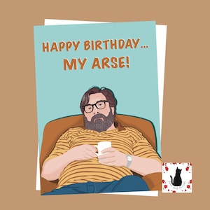 Jim Royle Birthday Card: Funny TV Comedy Greeting (5x7 inch)