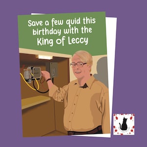 Winston TV Comedy Birthday Card - Funny Greeting Card (5x7 inch)