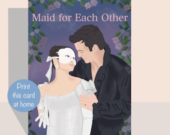 Tarjeta de San Valentín inspirada en un drama de época: Benophie (Descarga digital)