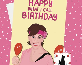 Miranda Hart Birthday Card: UK Comedy Greeting Card (5x7 inch)