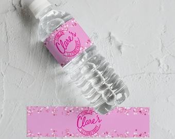 Barbi Water Bottle Labels, Pink Doll Water Bottle Labels, Barbi Birthday Decor, Barbi Water Bottles, Pink Birthday Water Bottle Labels