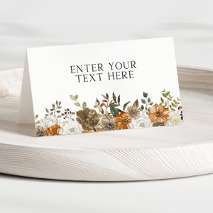 EDITABLE Thanksgiving Food Cards, Thanksgiving Party Buffet label, Tent card Food Labels, Place Cards, Table Card, Printable