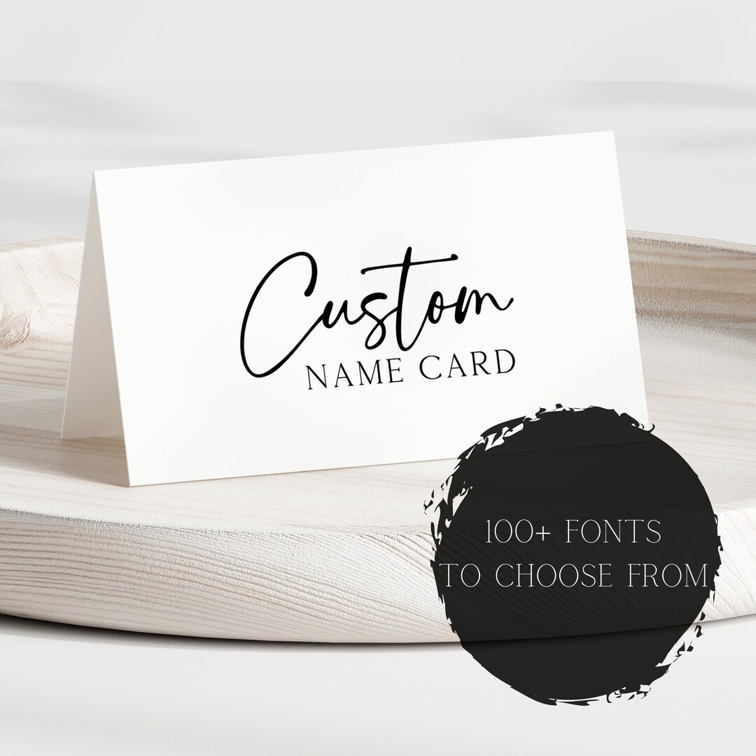 Name Card Template Bohemian Wedding Place Card Template Printable