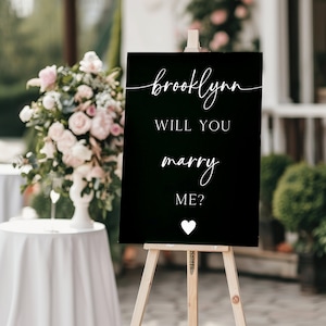 Will You Marry Me Sign Template, Proposal Sign, Proposal Photo Props, Engagement Photo Prop, Personalized Proposal Sign, Proposal ideas