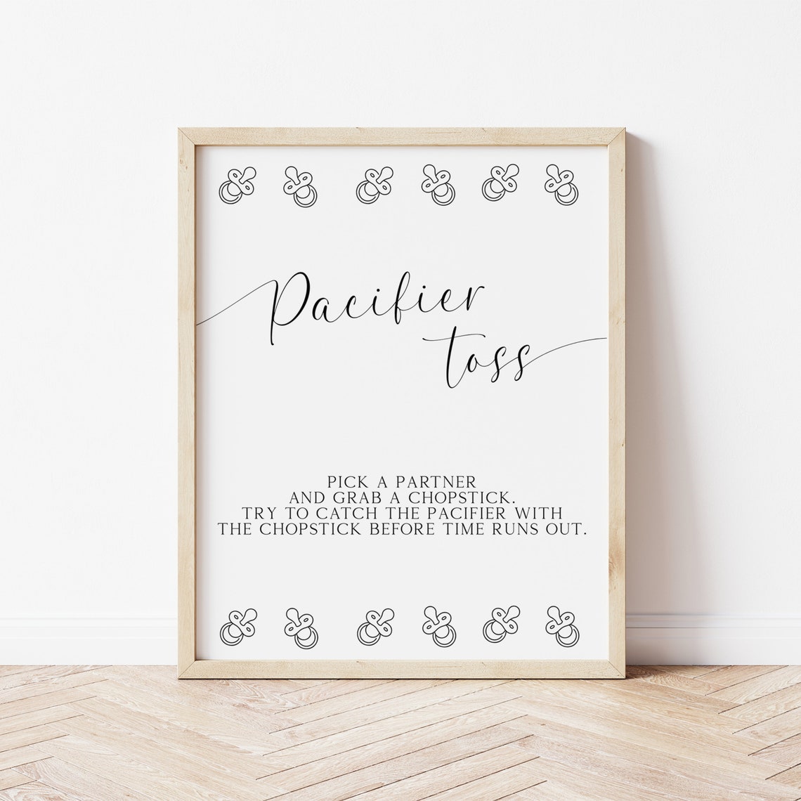 Pacifier Toss Game Script Pacifier Game Baby Shower Games Coed Baby