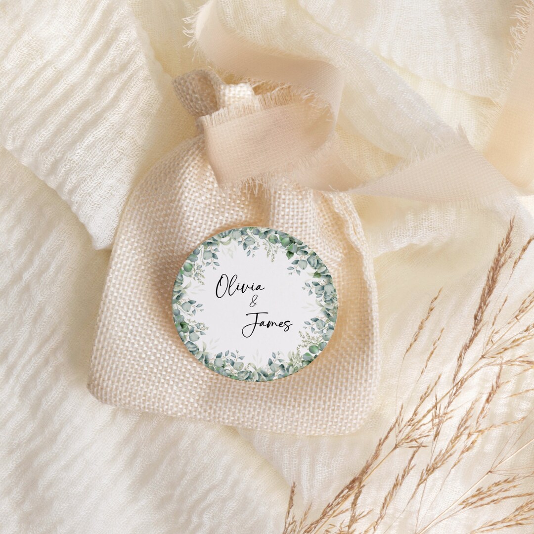 Minimalist Name Tags, Wedding Name Tag Templates, Modern Name Tag