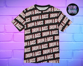 Drum & Bass Unisex Tee, Junglist Shirt, Festival Outfit, Trippy Shirt, Dance Vibes, Rave Wear, Rave Clothes, EDM Outfit, Bass Head, DnB Fan