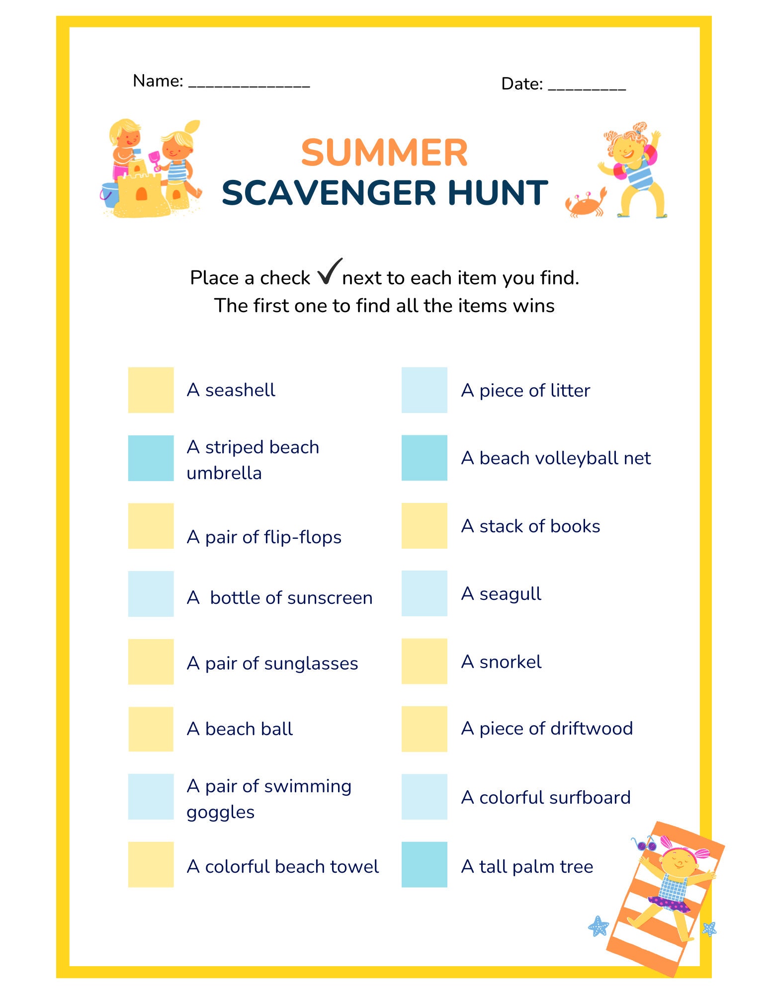 Summer Activity Workbook Etsy