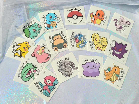 Pokemon temporary tattoos, pokemon party favor