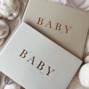 My Baby Book von Mina Mae, Luxus-Baby-Geschenk, Baby-Journal, Baby-Andenken, Babybuch, neutrales Kinderzimmer, Babypartygeschenk, Geschenke für neue Eltern