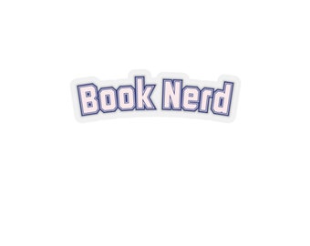 Book Nerd Vinyl Kiss-Cut Sticker | Book Lover Gift