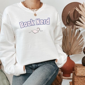 Book Nerd Unisex Heavy Blend™ Crewneck Sweatshirt | Bookish Sweatshirt | Bookish Crewneck | Bookworm Sweatshirt | Book Lover Gift