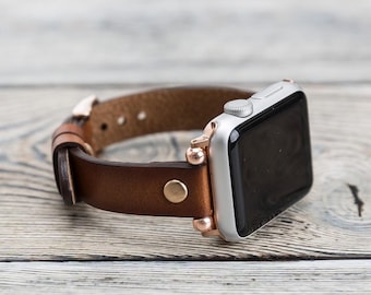 Slim Apple Watch Band 38mm 40mm 41mm 42mm 44mm 45mm 46mm 49mm,Leather Watchband,Leopard Pattern Apple Watch Strap,Gray iWatch Bracelet love