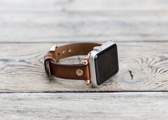 Slim Apple Watch Band 38mm 40mm 41mm 42mm 44mm 45mm 46mm 49mm,Leather Watchband,Leopard Pattern Apple Watch Strap,Gray iWatch Bracelet love