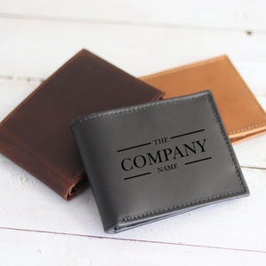 Trifold Men Wallet, Personalized Christmas Gift for Him, Leather Wallet for Boyfriend,Engraved Wallet,Slim Wallet for Father,Groomsmen Gifts