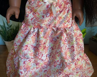 Pink Floral Skirt for 18 Inch Dolls