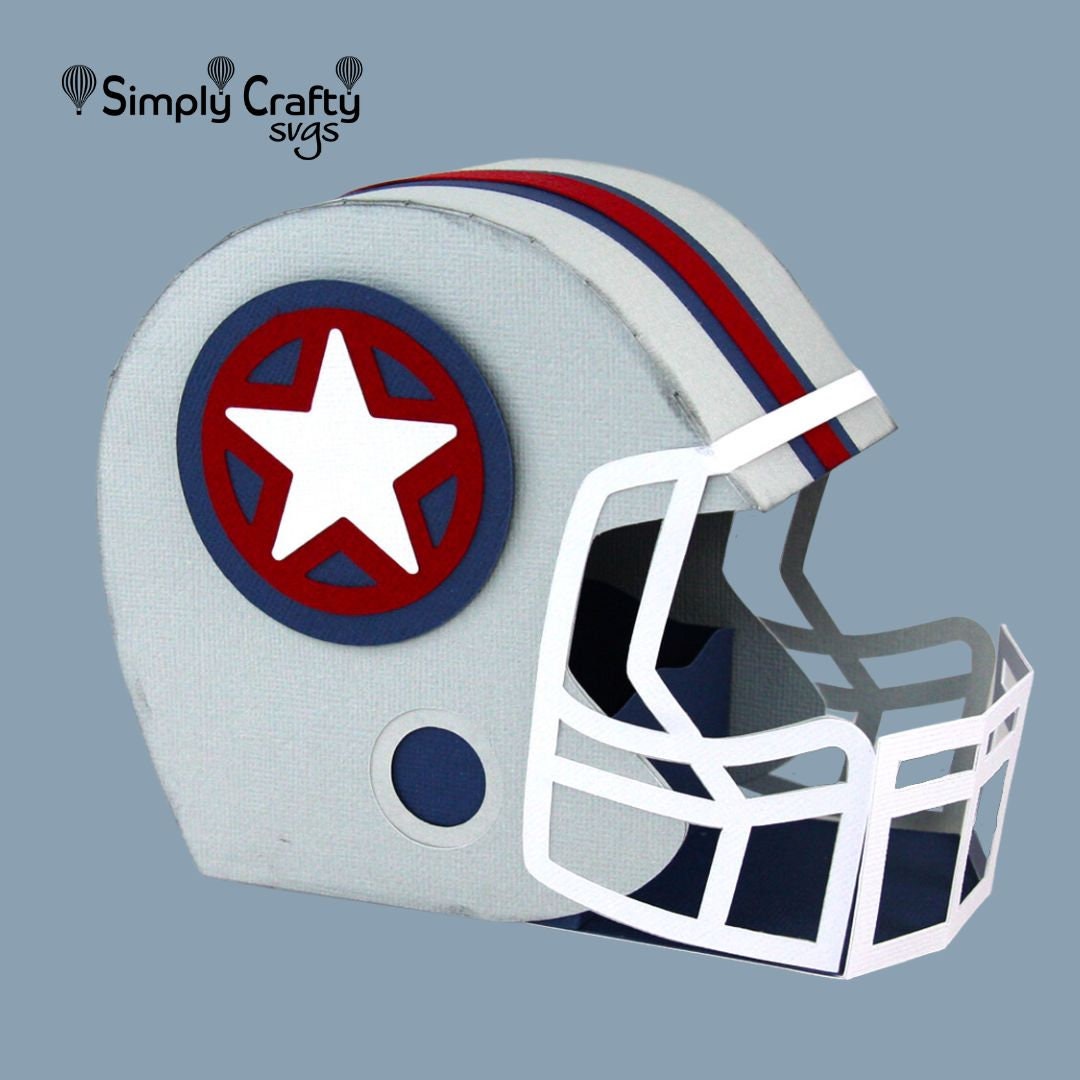 Football Helmet SVG. DIY Football Helmet Gift Box SVG. Etsy