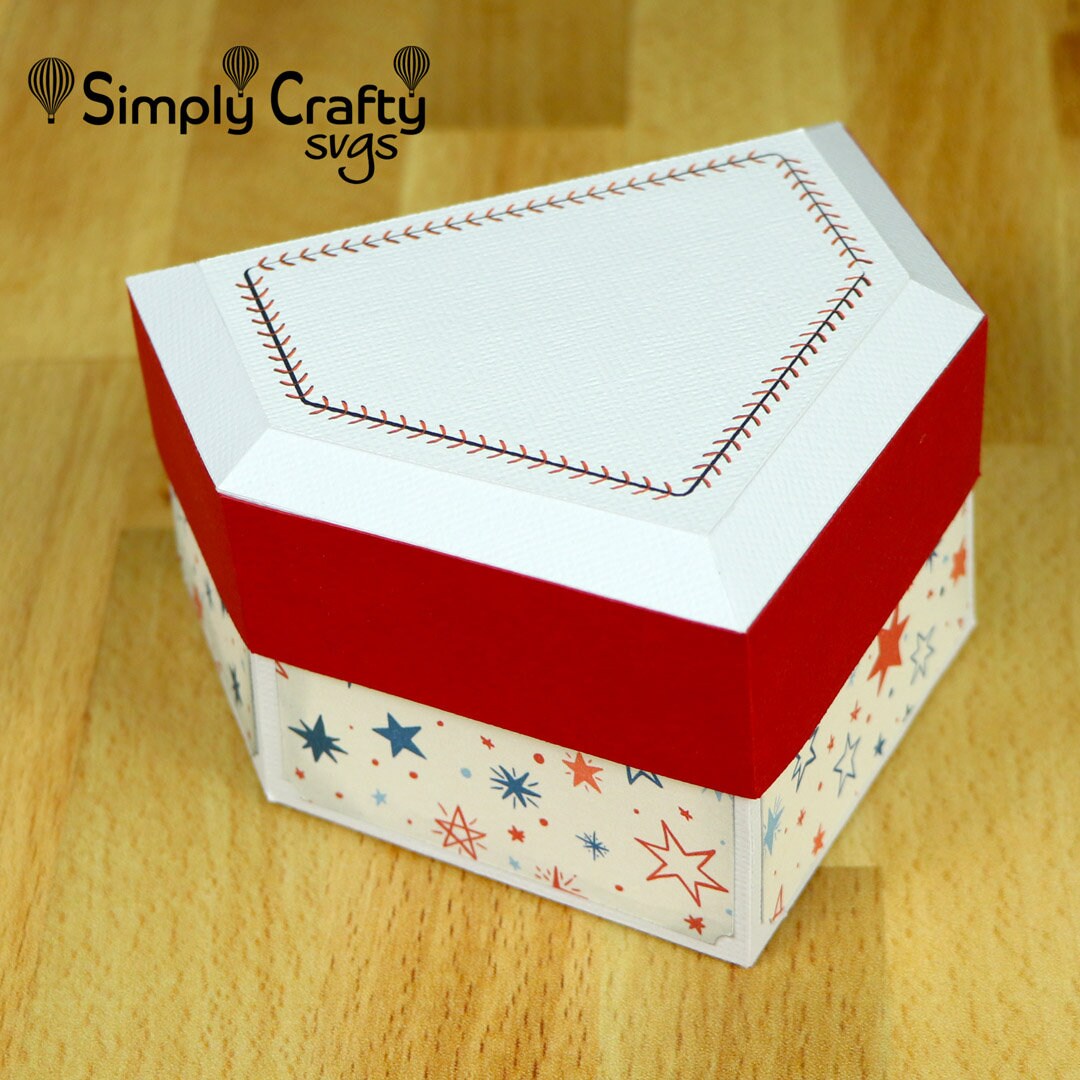 Baseball Home Plate Box SVG With Printable Panels to Customize. 3D Home ...
