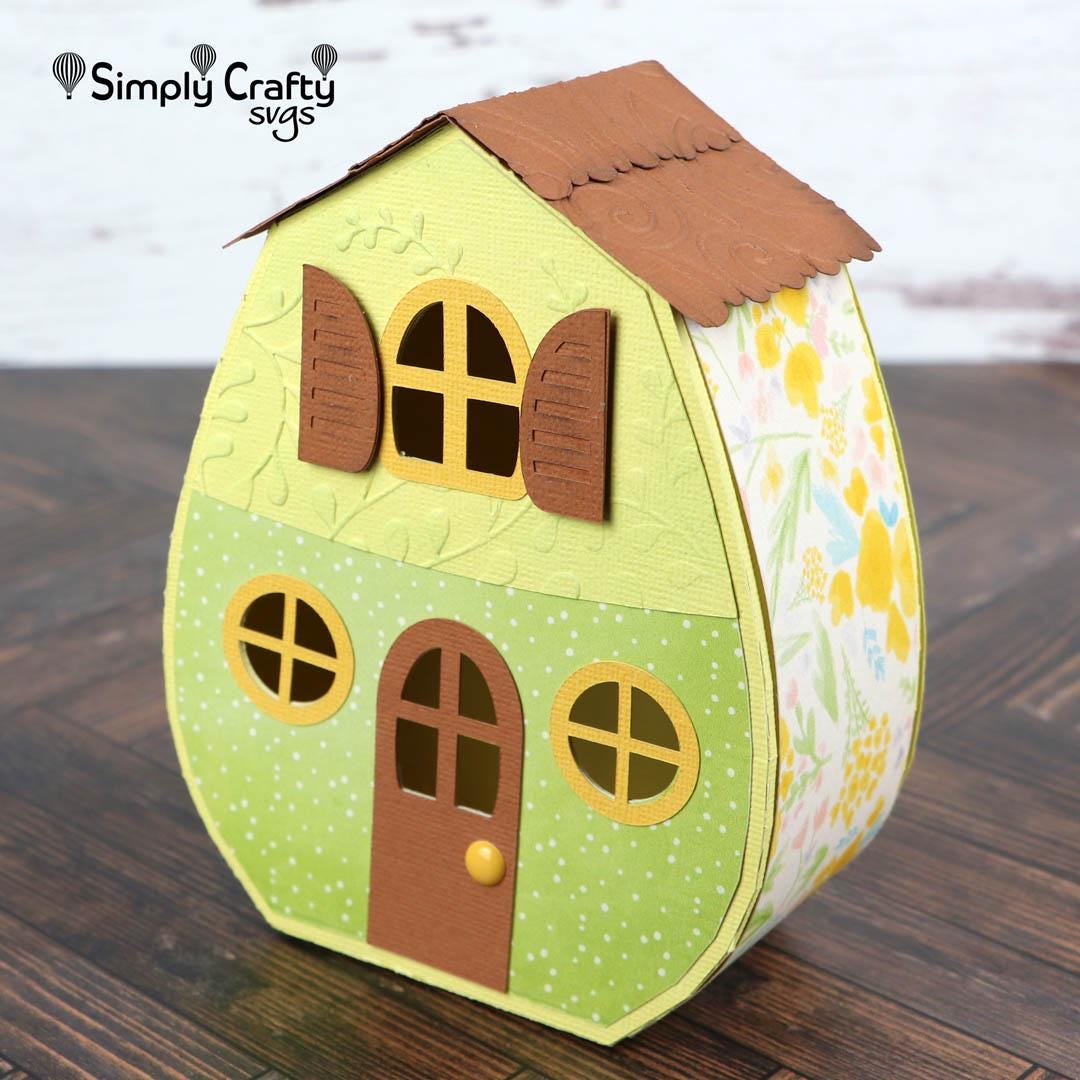Spring House Svg Spring Cottage SVG. Egg-shaped House SVG Cutting File for Cricut or ...