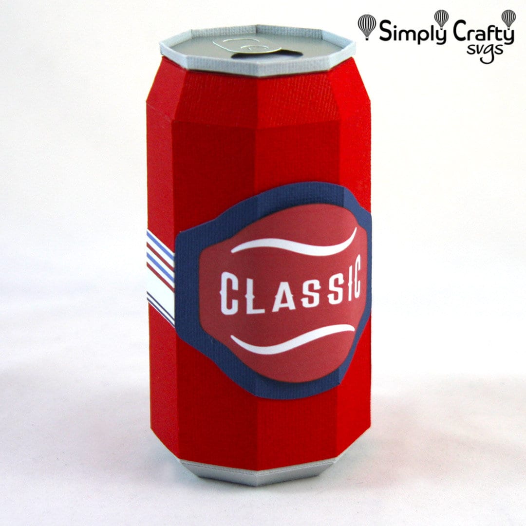 3D Soda Can SVG. Pop Can Box SVG 3D. Beer Can Cutting File Etsy