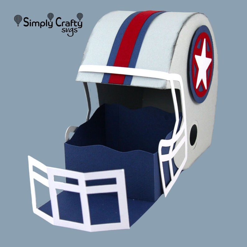 Football Helmet SVG. DIY Football Helmet Gift Box SVG. Etsy