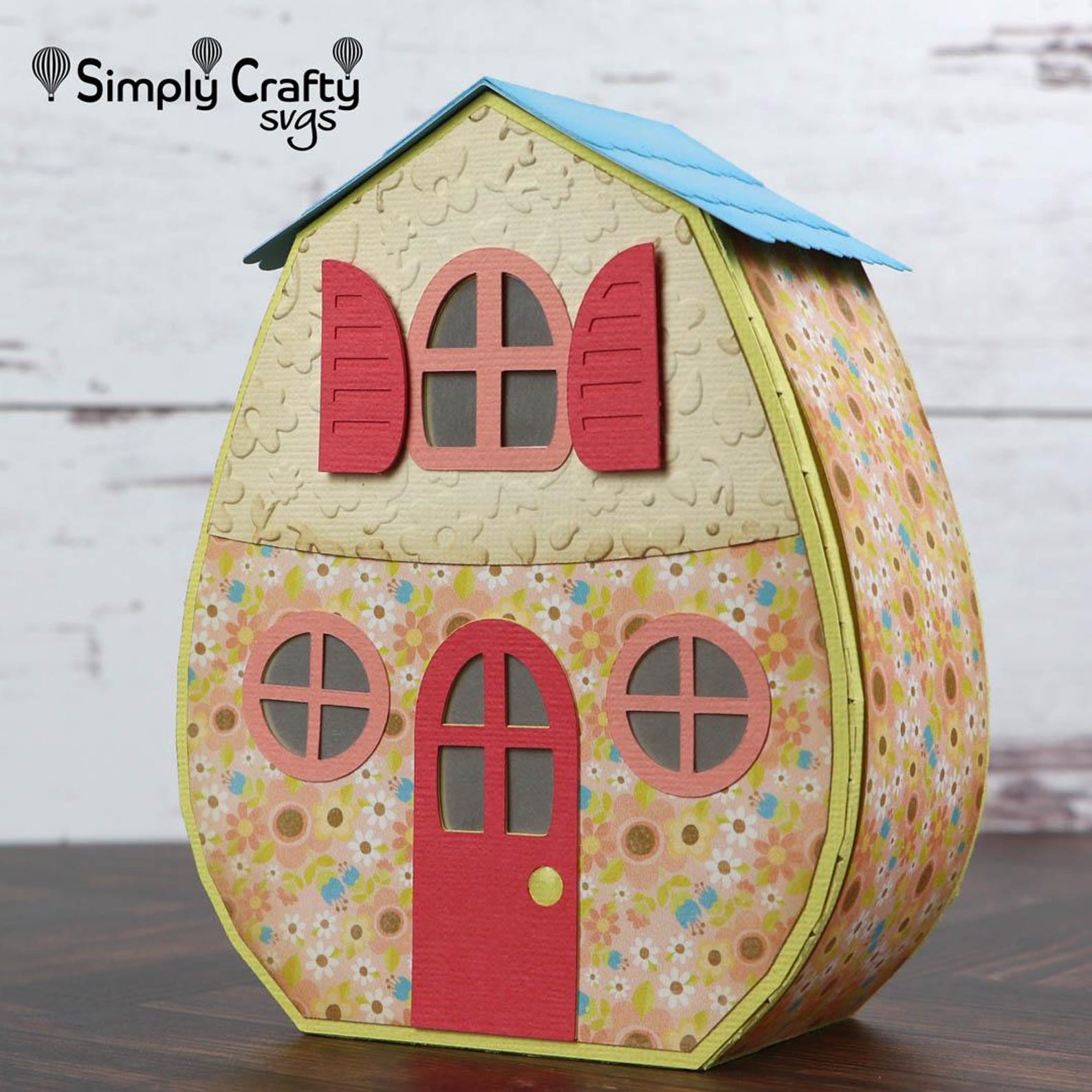 Spring House Svg Spring Cottage SVG. Egg-shaped House SVG Cutting File for Cricut or ...