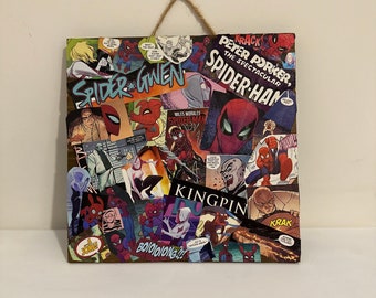 Superhelden Collage Wanddeko