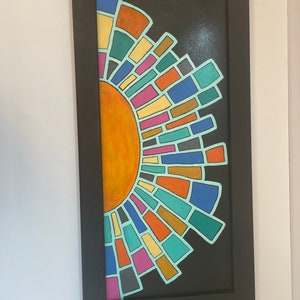 Hand Painted Sun Wall Decor