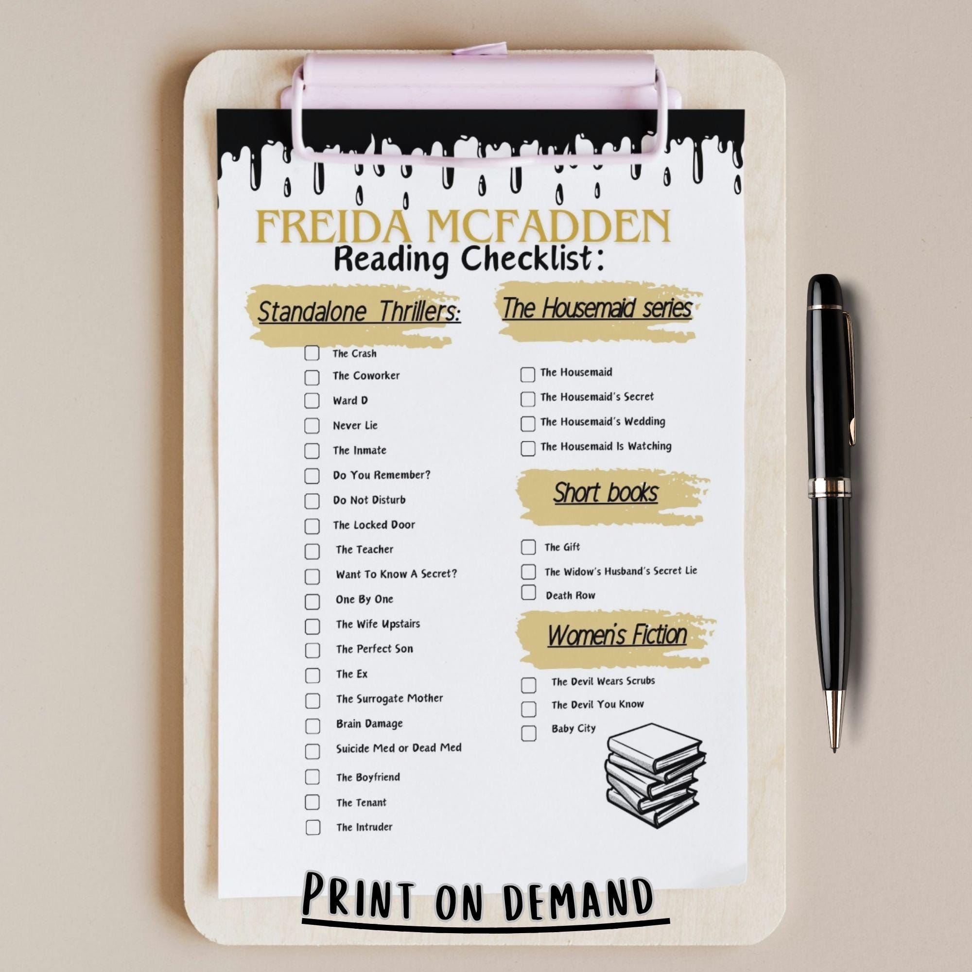 freida-mcfadden-thriller-book-checklist-pdf-printable-reader-tracker-freida-books-printable-checklist-suspense-reading-log-etsy