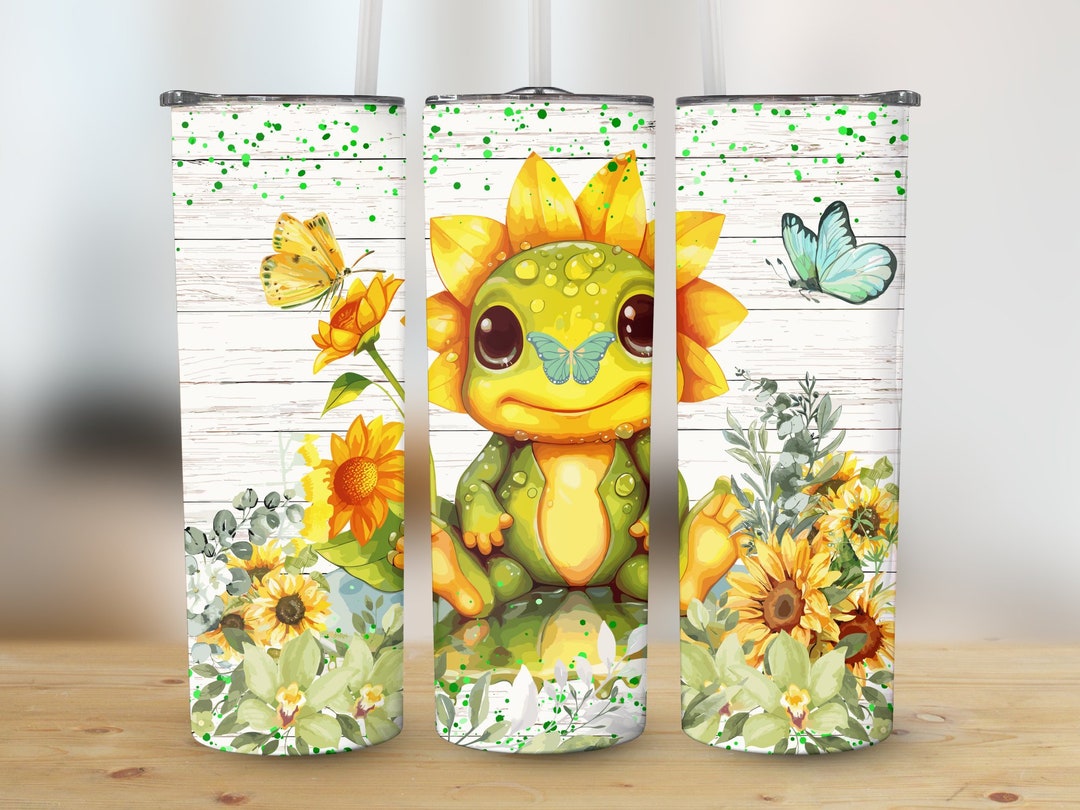 Cute Baby Frog Tumbler, 20 Oz Skinny Tumbler Sublimation Wrap Design ...