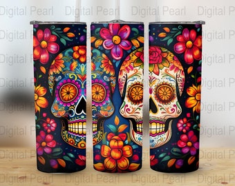 Halloween 20 oz Skinny Tumbler Sublimation Wrap Design, Straight & Tapered Wrap, Tumbler Wrap, Tumbler PNG, Instant Download