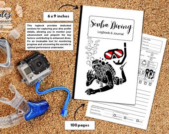 Scuba Diving Logbook and Journal great for divers gift bucket list