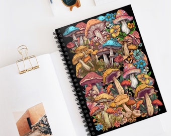 Mushrooms Notebook Journal great for shroom nature lovers