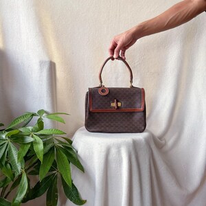 Vintage Céline Macadam Barrel Bag at 1stDibs