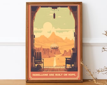 Star Wars Inspired Minimalist Art Digital Download, Star Wars, Movie Poster, Minimalism, Decor, Office, Poster, Print