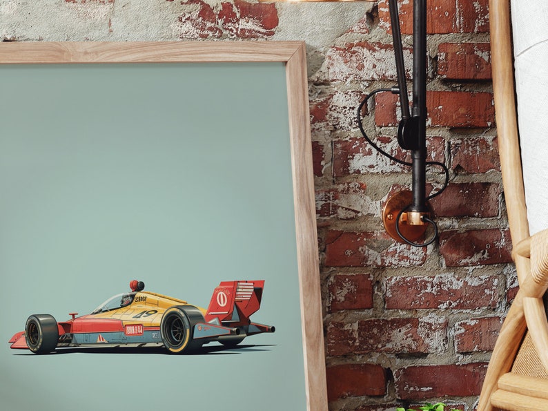 Minimalistic Racing Graph Minimalist Formula One Concept Art Digital Download, Race Car ...