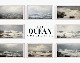 Samsung Frame TV 4K Art, Ocean Masterpiece Collection, Luxury Paintings, Beautiful Landscapes, Digital Download, Easy to Use, Ultra HD, UHD