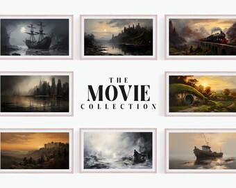 Samsung Frame TV 4K Art, Movie Masterpiece Collection, Luxury Paintings, Beautiful Landscapes, Digital Download, Easy to Use, Ultra HD, UHD