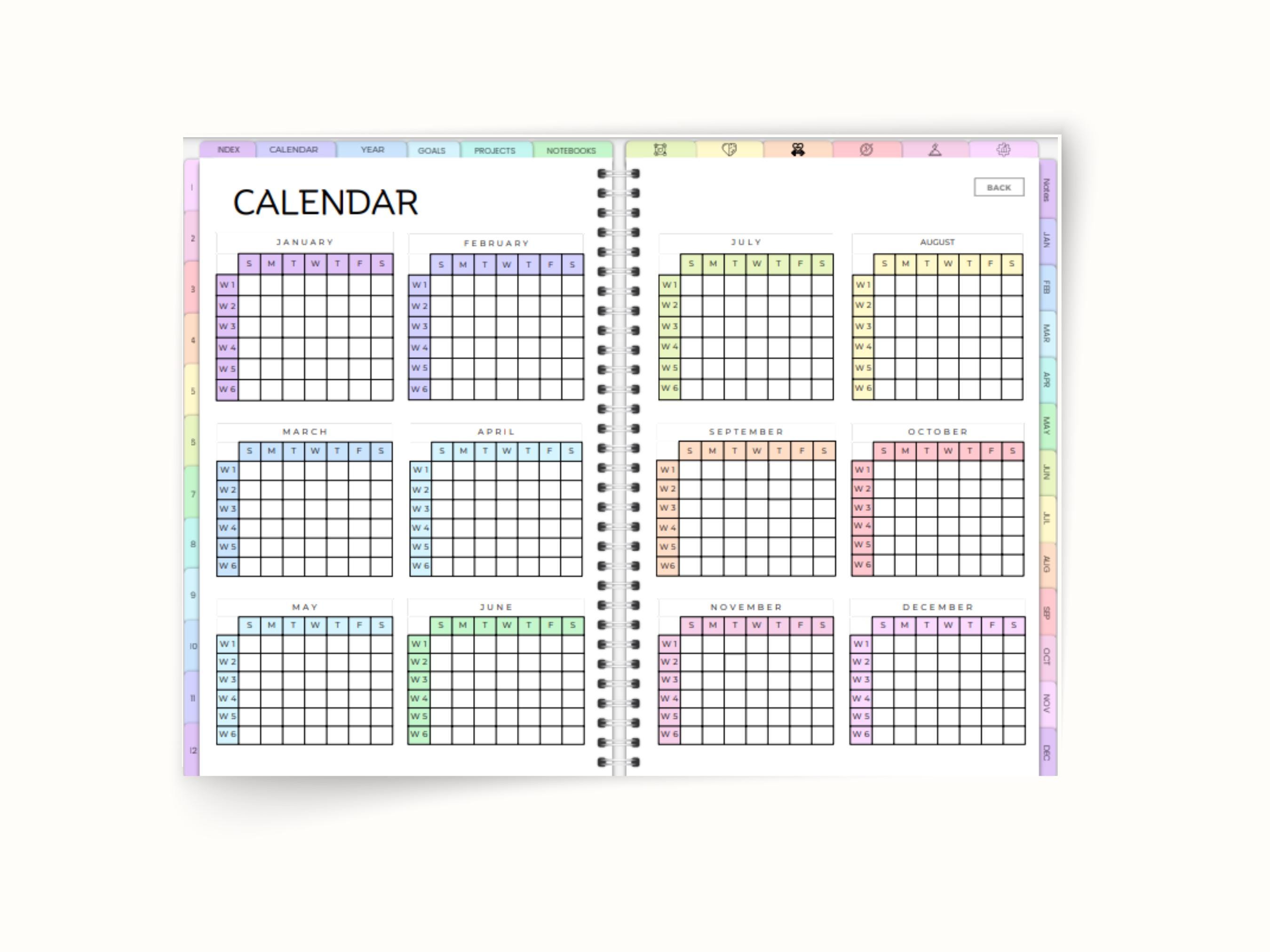 Mega Adhd Planner Bundle for Adults Printable, Ultimate Life Planner ...