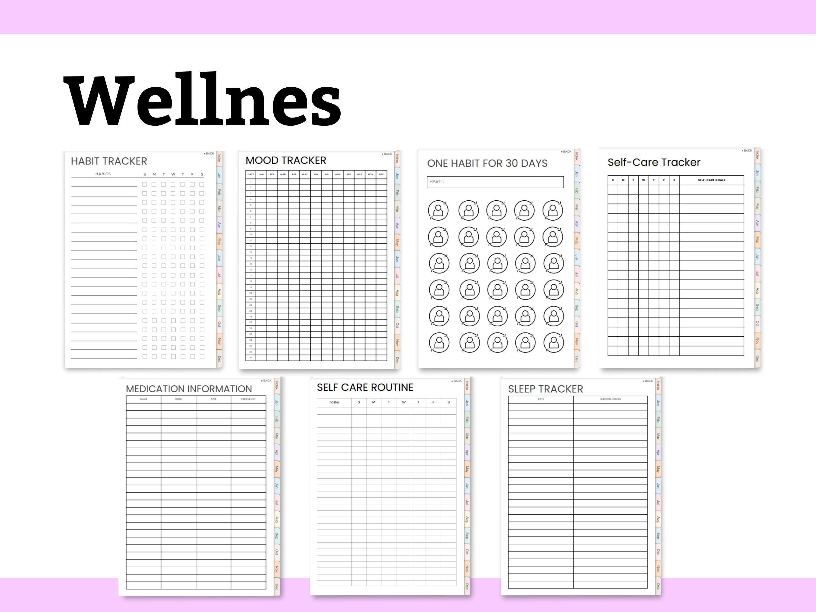 Mega ADHD Planner Bundle for Adults Printable A4 Ultimate Life Planner ...