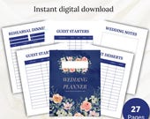 Ultimate Wedding Planner Printable Digital Kit  Wedding Binder Template Checklist Book and Wedding Planner PDF Perfect Wedding Organization