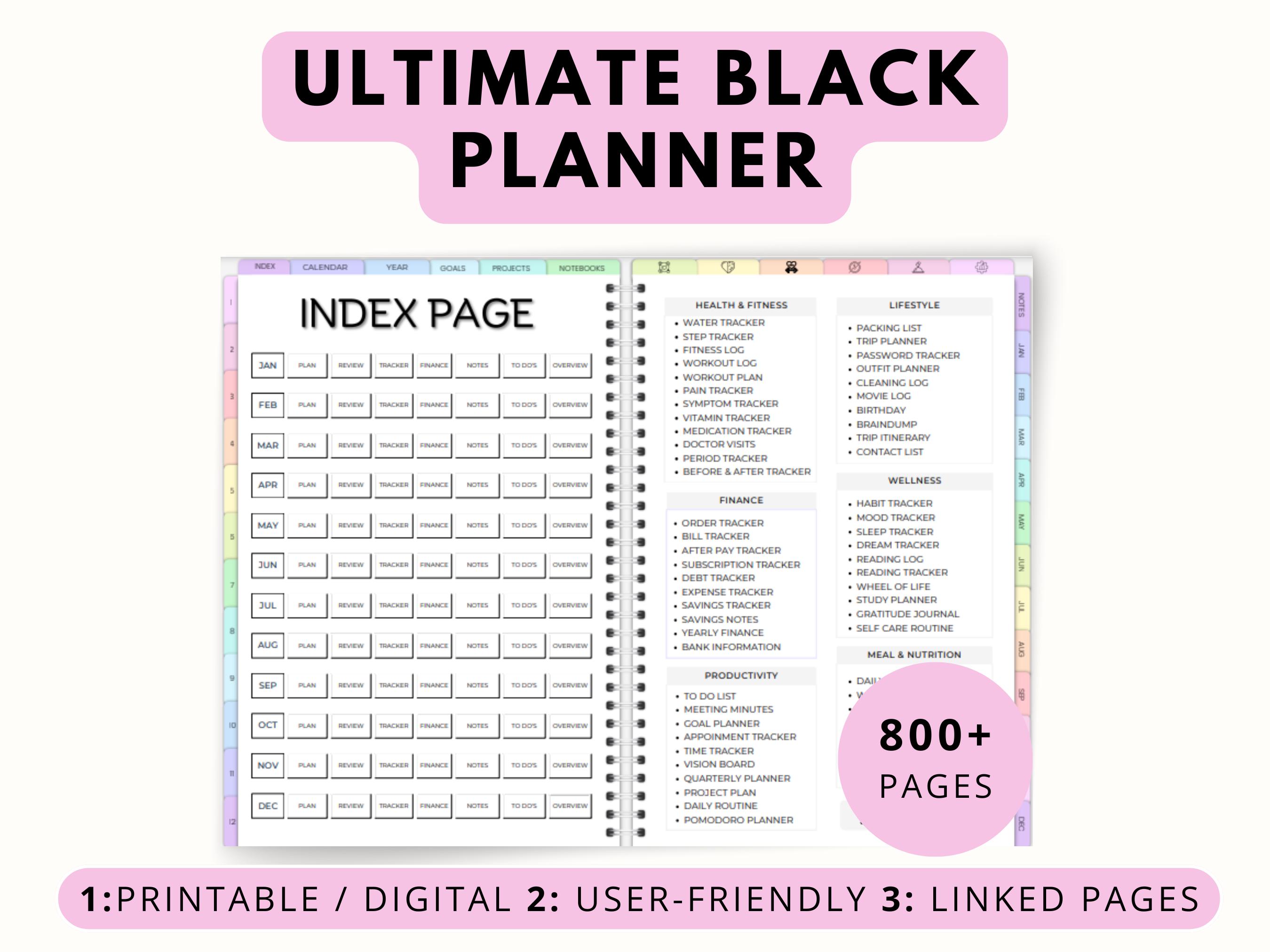 Mega Adhd Planner Bundle for Adults Printable, Ultimate Life Planner ...