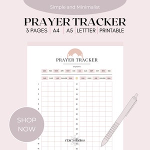 Gebetstracker, Salah Printable, Salah Tracker, tägliches Salahlog, islamischer Gebetsplaner, muslimischer Gebetplaner, täglicher Gebetsplan, Gebetlogbuch
